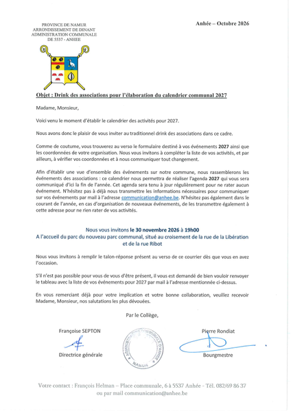 Drink des associations 2026