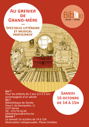 Au grenier de grand-mère (pour les enfants de 2 ans et demi à 5 ans)
