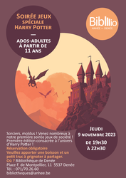 Soirée Jeux - Spéciale Harry Potter
