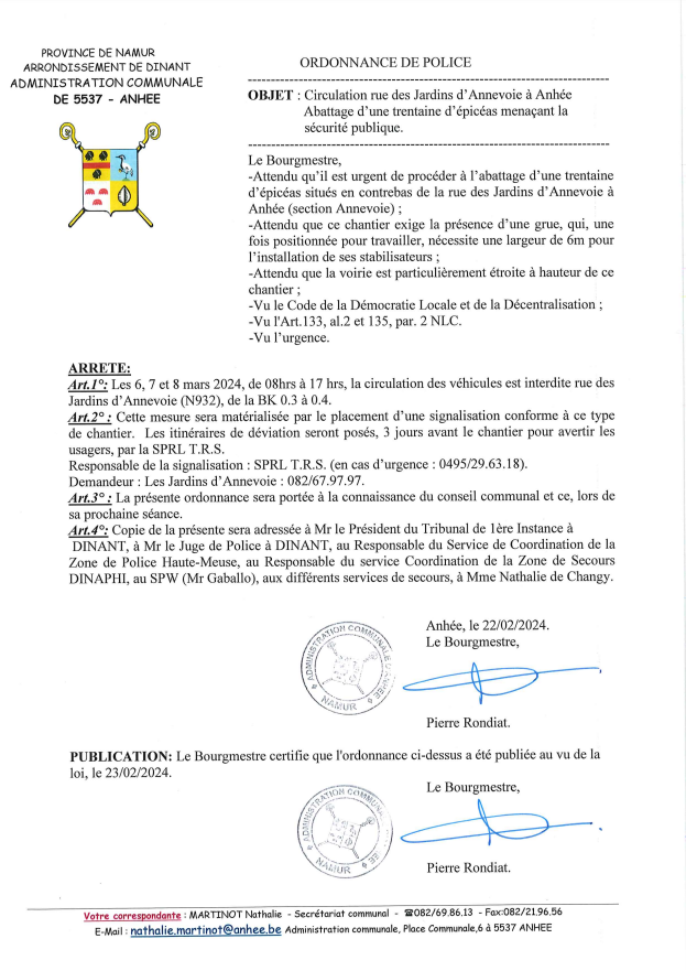 Abattage d'arbres
