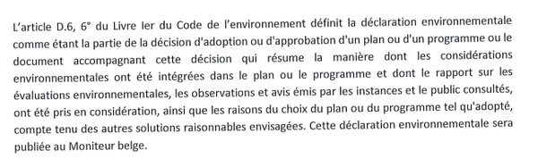 déclaration environnementale