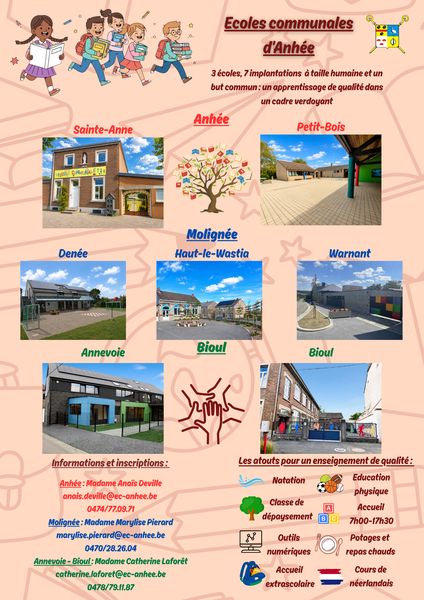 Ecoles d'Anhée Flyer de présentation